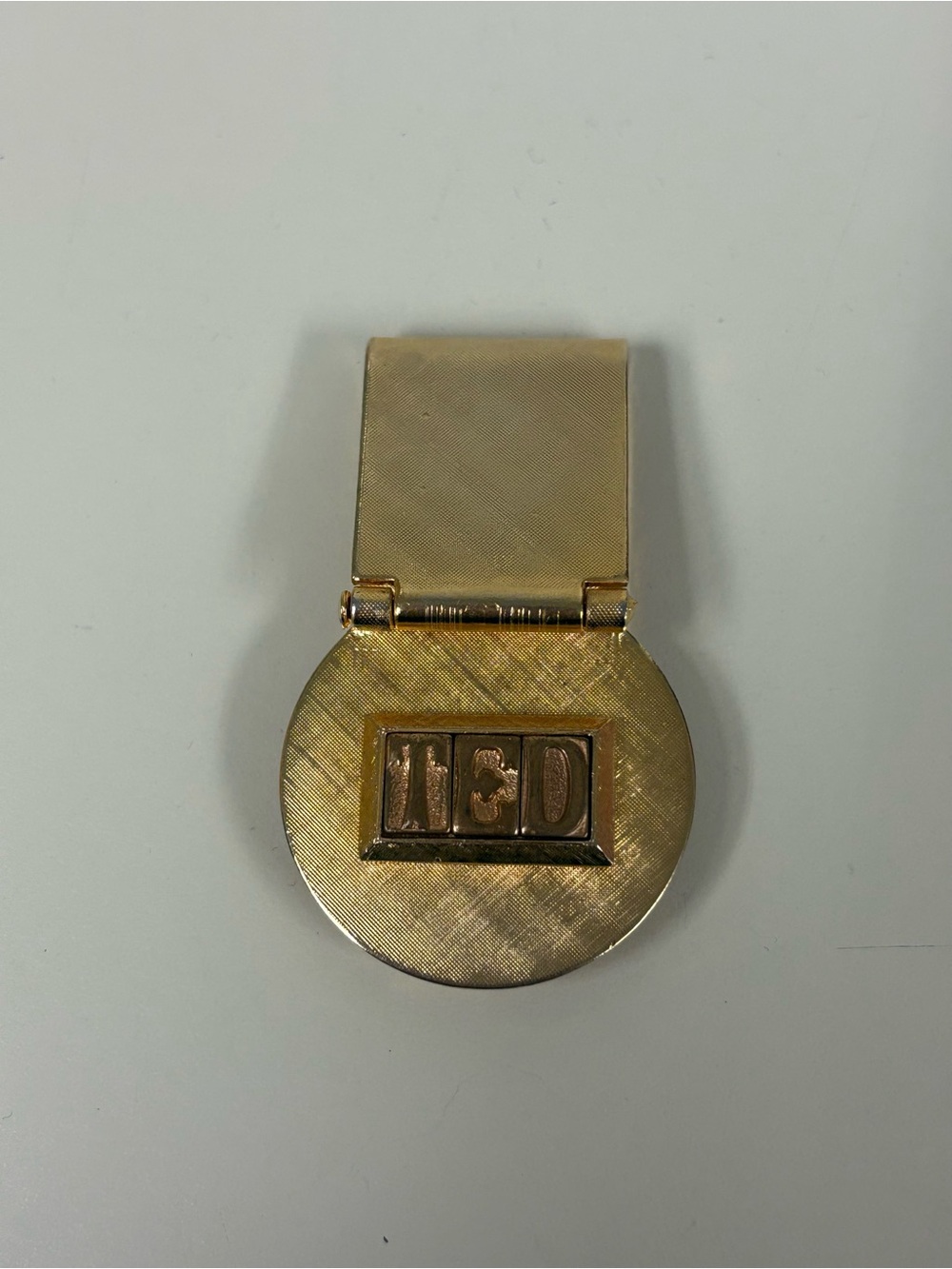 Gold-Tone Monogram Money Clip - TCD